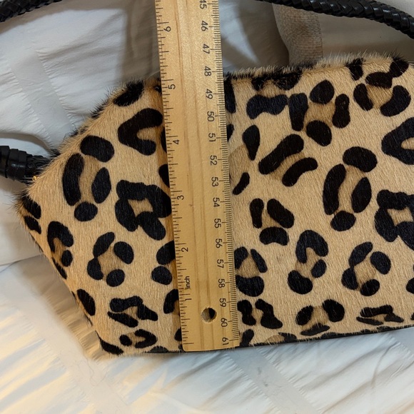Chico's Leopard Print mini bag in Black and Tan - Picture 3 of 8